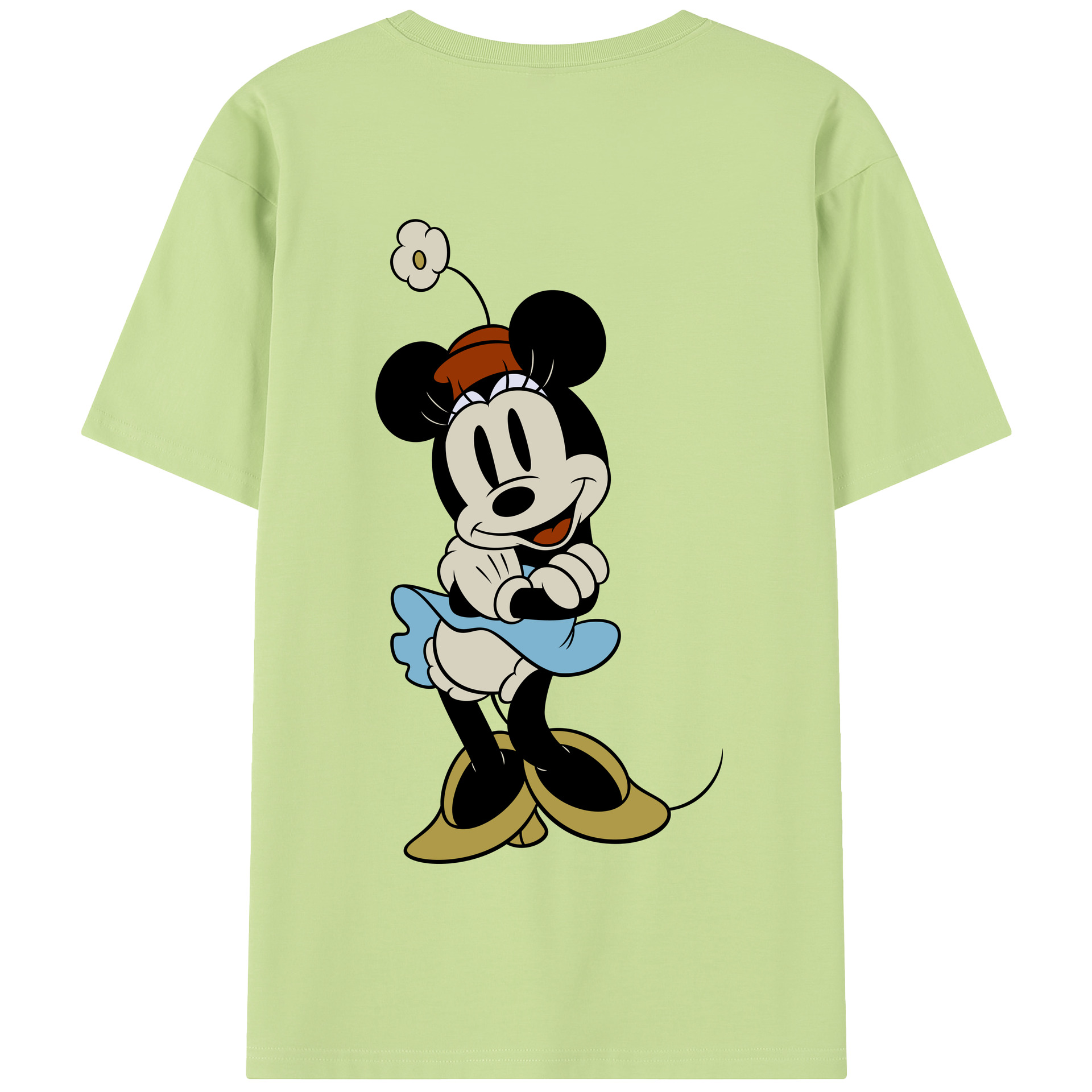 （画像用） ミッキーマウス Mickey Mouse 綿100％半袖Tシャツ（背面プリント）